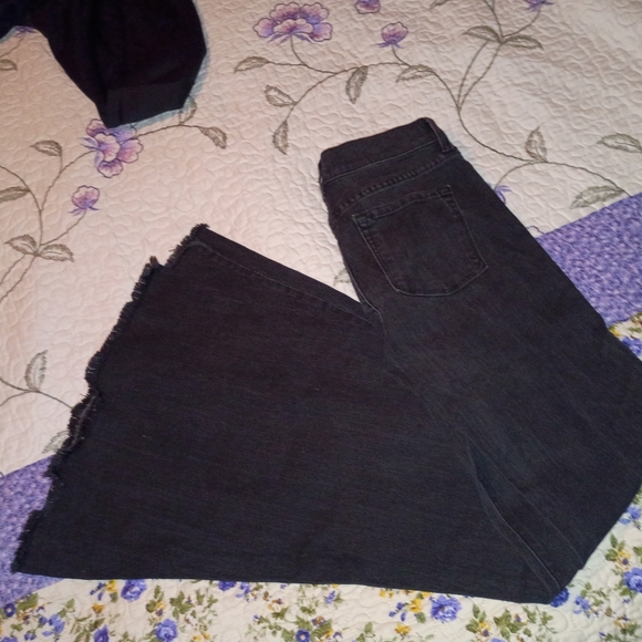 Free People Retro Raw Hem Jeans Pants 27 Distressed - Picture 2 of 6